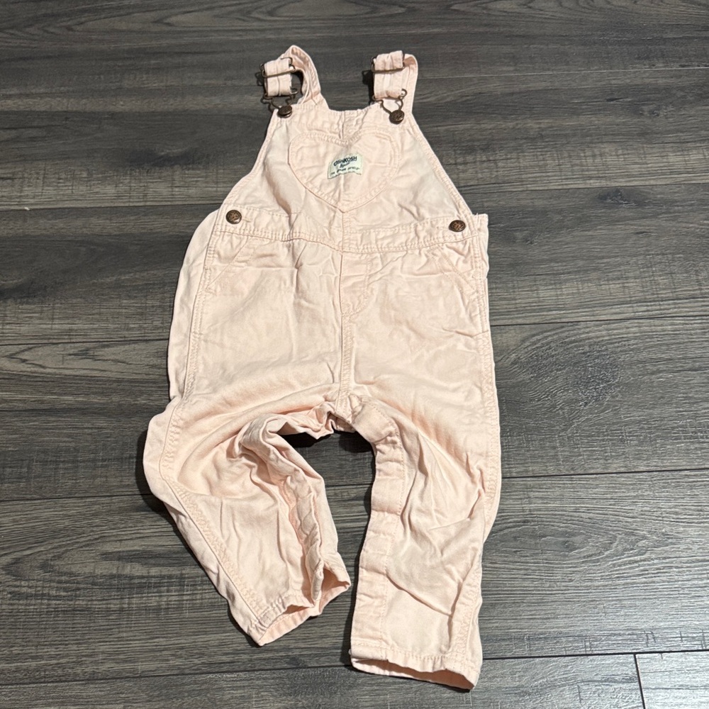 Oshkosh Pink Baby Overalls